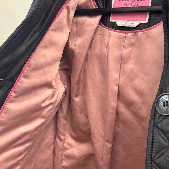 Kate Spade Quilted Black Puffer Coat - Picture 6 of 6